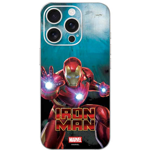 Marvel Iron Man Repulsor Blast iPhone 16 Pro Skin
